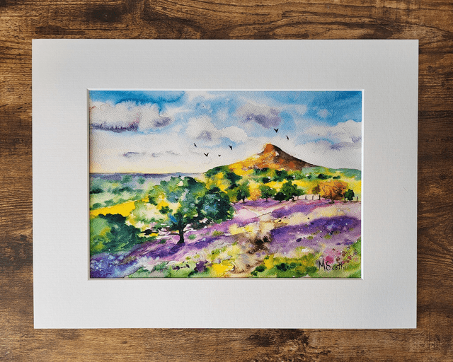 Roseberry Topping Bluebells - cards/prints