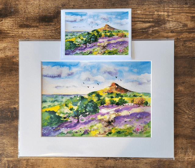Roseberry Topping Bluebells - cards/prints