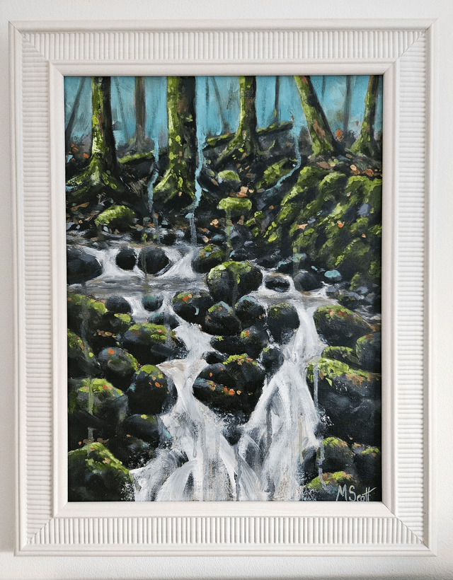 Woodland Waterfall - original